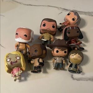 The Walking Dead Funko Pop Vinyl Figures Set